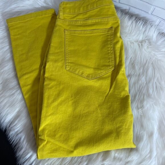 Boden Soho Skinny Yellow Ankle Crop Jean Sz 10R - Picture 3 of 11